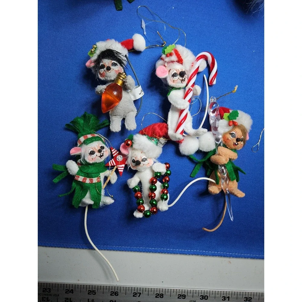 19 Annalee Christmas Ornaments Lot 3